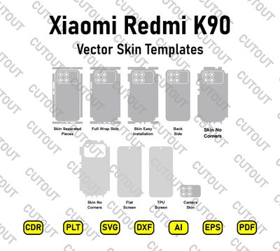 ​Xiaomi Redmi K90 Vektor-Skin-Schnittdateien