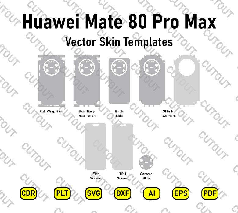 Huawei Mate 80 Pro Max Vector Skin Cut Files