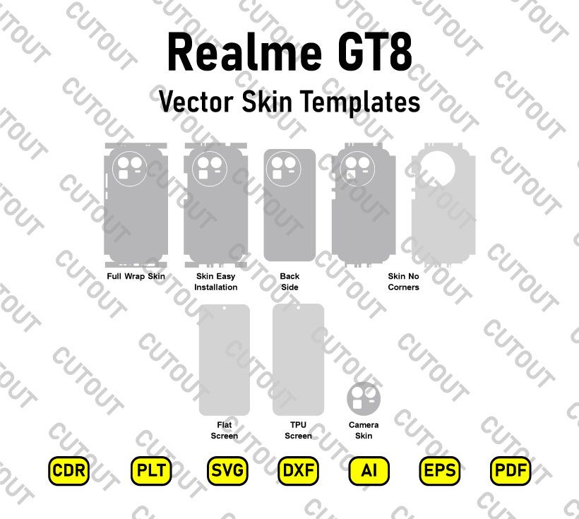 Realme GT8 Vector Skin Cut Files