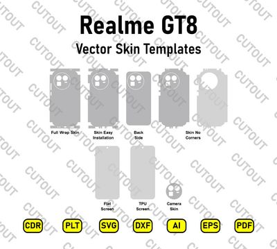 Realme GT8 Vector Skin Cut Files