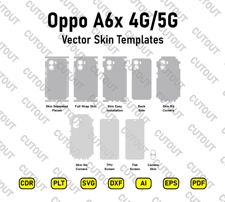 Oppo A6x 5G-A6x 4G Vector Skin Cut Files