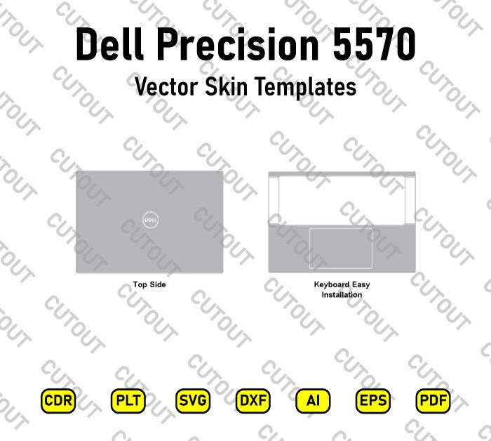 ​Archivos de corte vectorial para la estación de trabajo Dell Precision 5570