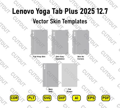 Lenovo Yoga Tab Plus 12.7 2025 Vector Skin Cut Files