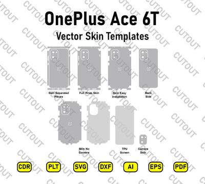 OnePlus Ace 6T Vector Skin Cut Files