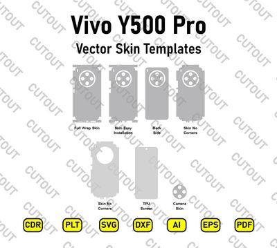 ​Archivos de corte vectorial para el Vivo Y500 Pro