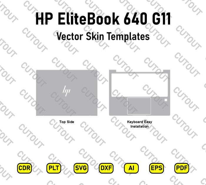 HP EliteBook 640 G11 Vector Skin Cut Files