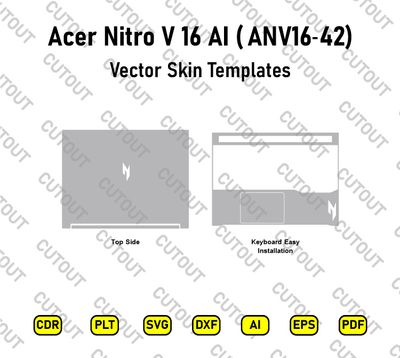 Acer Nitro V 16 AI (ANV16-42) Vector Skin Cut Files