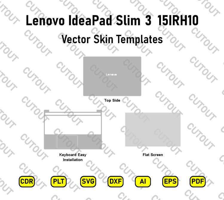 Lenovo IdeaPad Slim 3 15IRH10 Vector Skin Cut Files