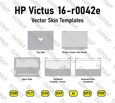 HP Victus 16-r0042e Vektor-Schnittdateien für Vinylfolien