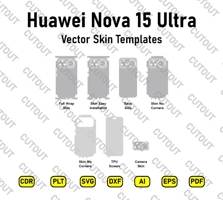 Huawei Nova 15 Ultra Vector Skin Cut Files