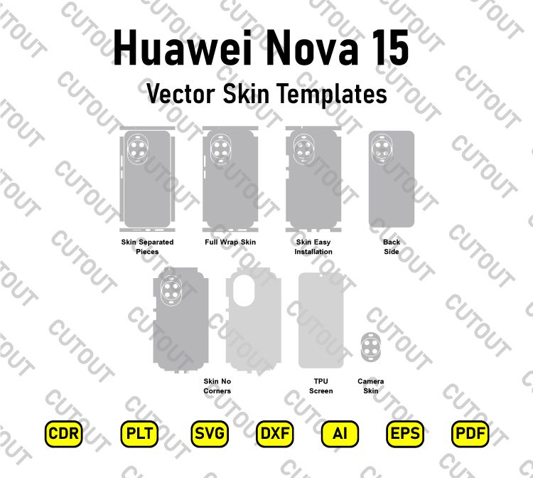 Huawei Nova 15 Vector Skin Cut Files