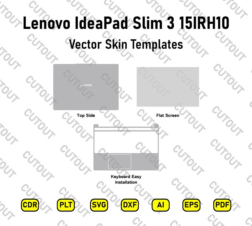 Lenovo IdeaPad Slim 3 15IRH10 Vector Skin Cut Files
