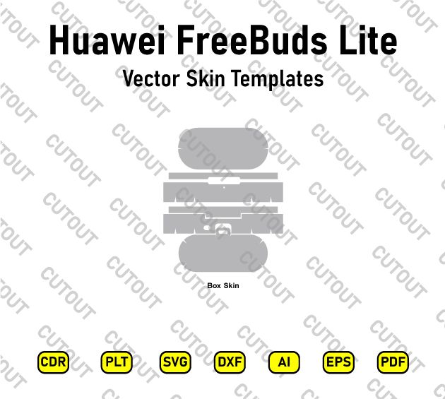 Huawei FreeBuds Lite Vector Skin Cut Files