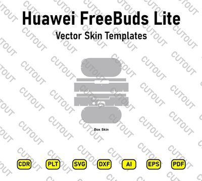 Huawei FreeBuds Lite Vector Skin Cut Files