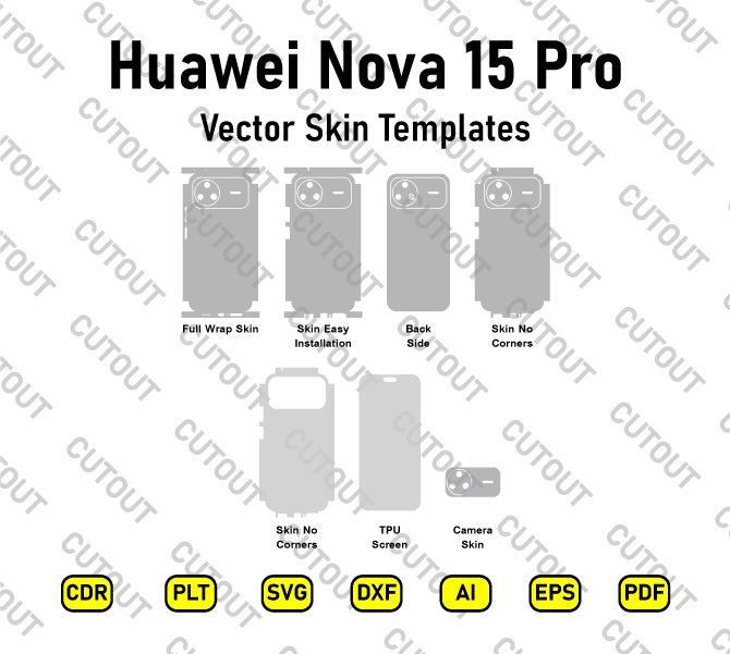 Huawei Nova 15 Pro Vector Skin Cut Files