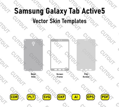 Samsung Galaxy Tab Active5 Vector Skin Cut Files