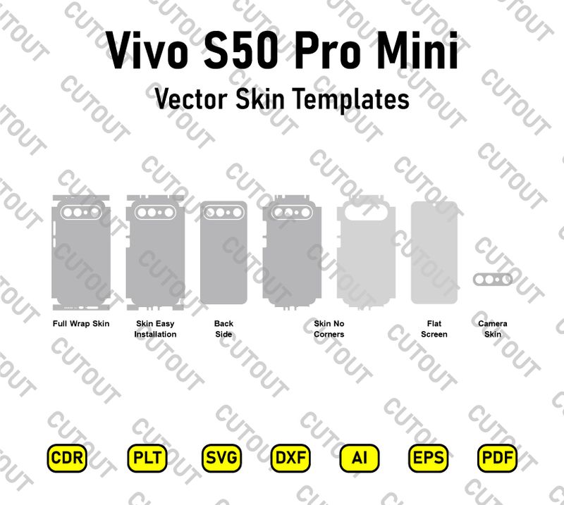Vivo S50 Pro Mini Vector Skin Cut Files