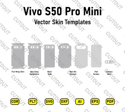 ​Vivo S50 Pro Mini-Skin-Schnittdateien (Vektor)