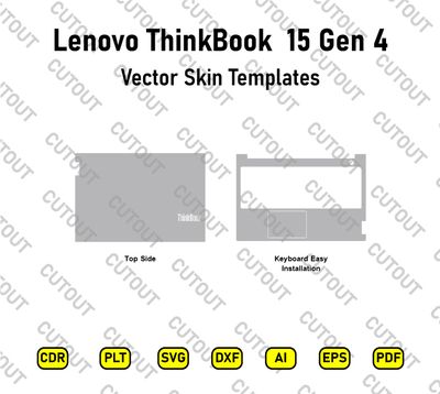 ​Lenovo ThinkBook 15 Gen 4 Vektor-Skin-Schnittdateien