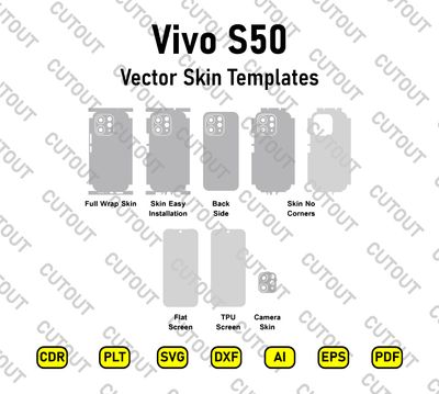 Vivo S50 Vector Skin Cut Files