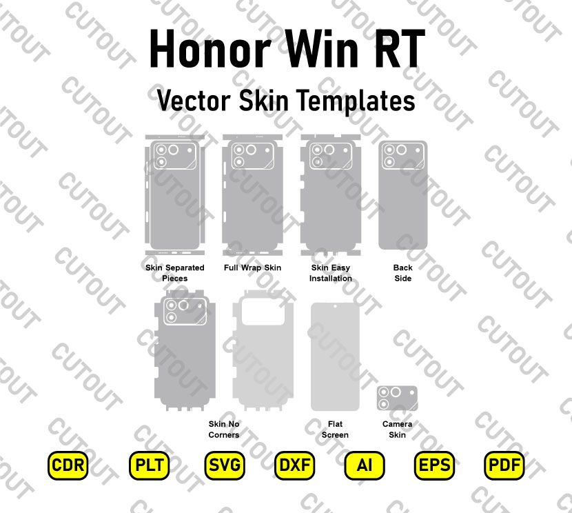 Honor Win RT Vector Skin Cut Files