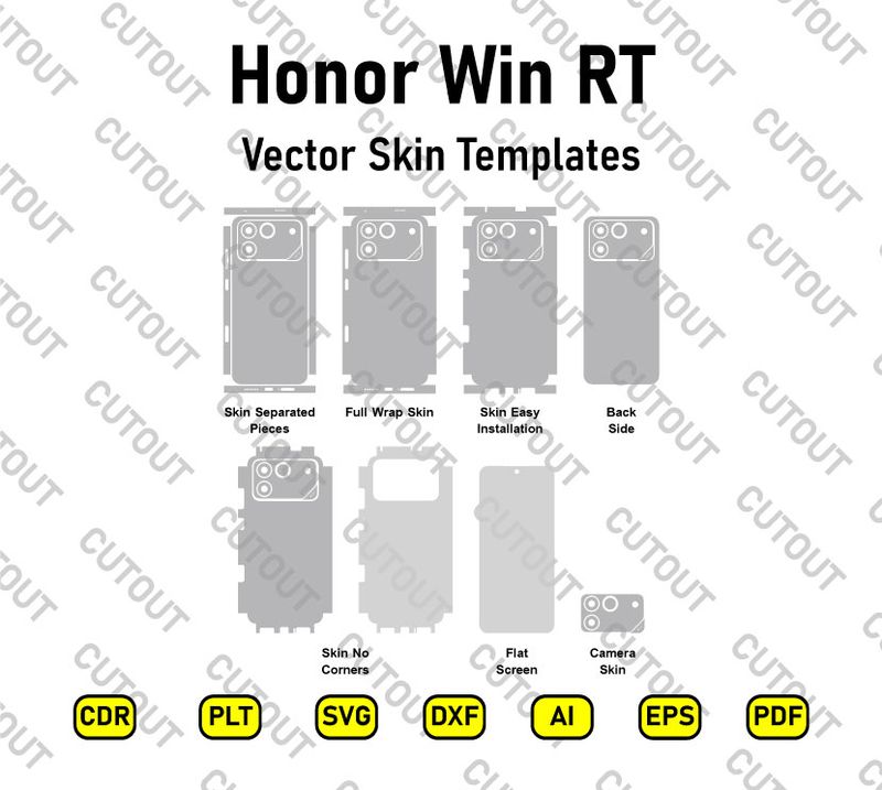 Honor Win RT Vector Skin Cut Files
