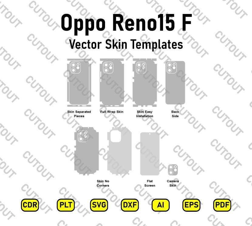Oppo Reno15 F CPH2801 Vector Skin Cut Files