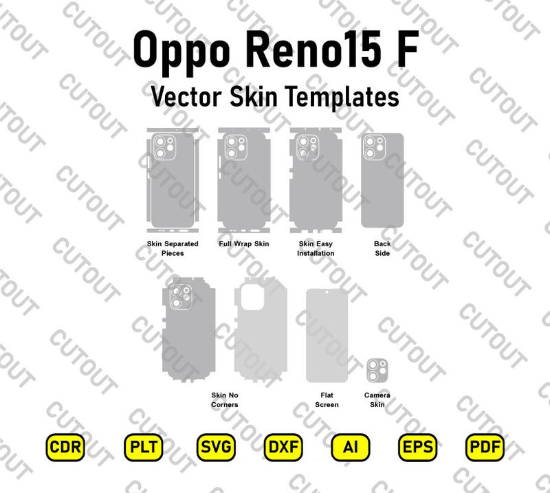 Oppo Reno15 F CPH2801 Vector Skin Cut Files