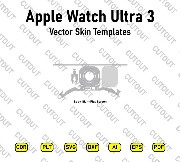 Apple Watch Ultra 3 Vector Skin Cut Files