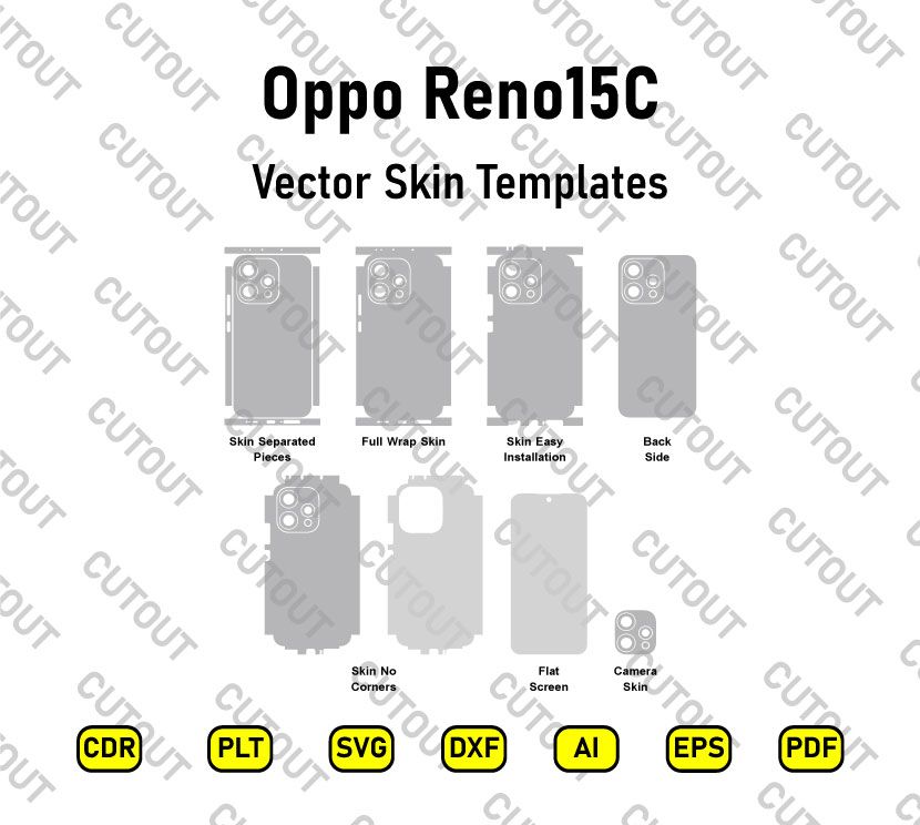Oppo Reno15C Vector Skin Cut Files