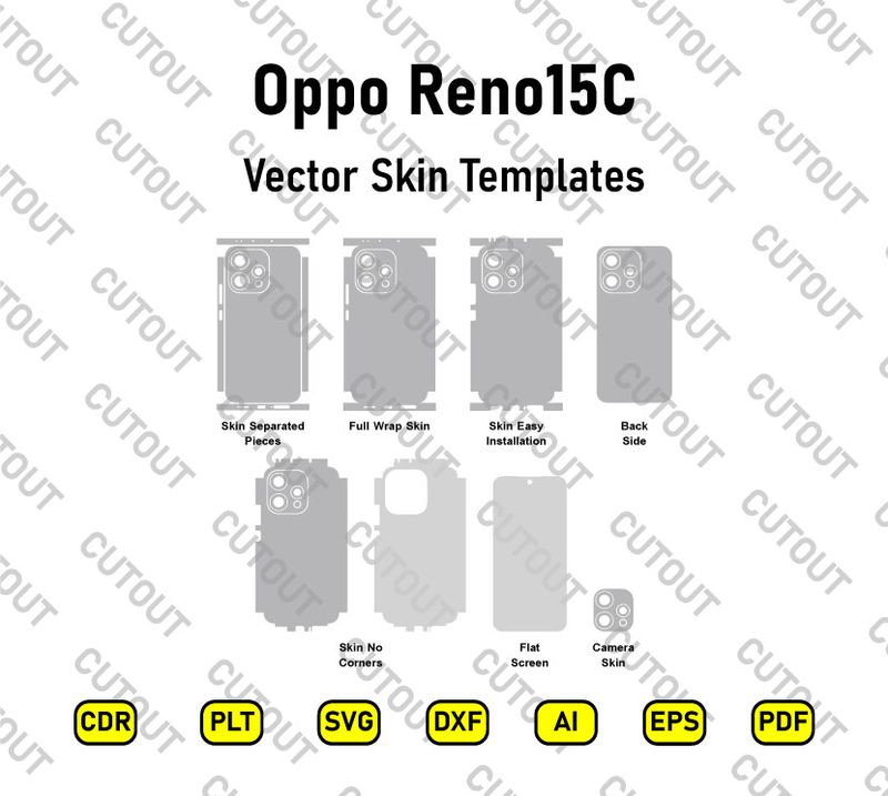 Oppo Reno15C Vector Skin Cut Files