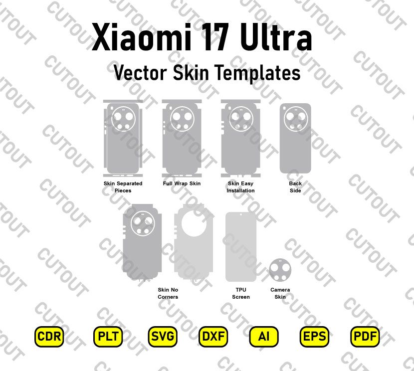 Xiaomi 17 Ultra Vector Skin Cut Files
