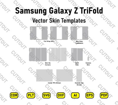 Samsung Galaxy Z TriFold Vector Skin Cut Files