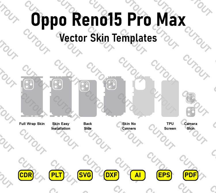 Oppo Reno15 Pro Max Vector Skin Cut Files