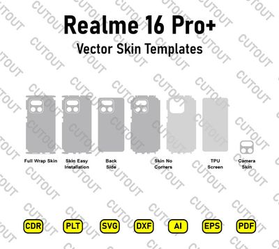 Realme 16 Pro+ Vector Skin Cut Files