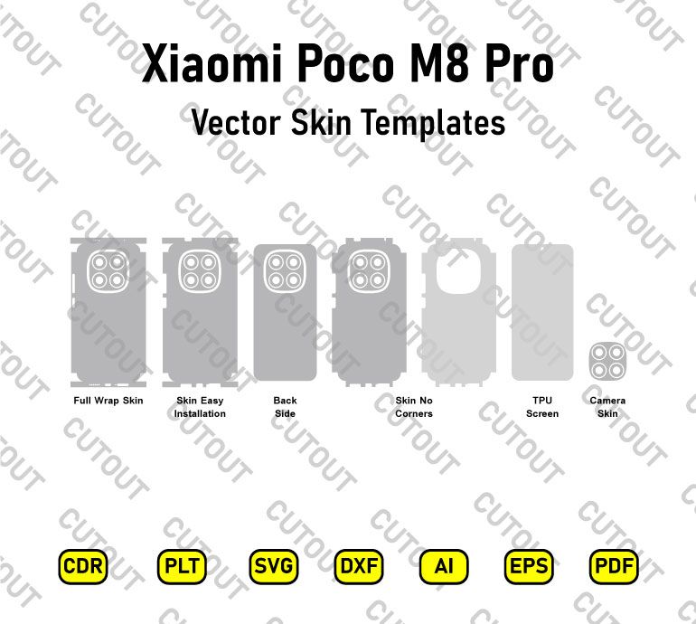 Xiaomi Poco M8 Pro Vector Skin Cut Files
