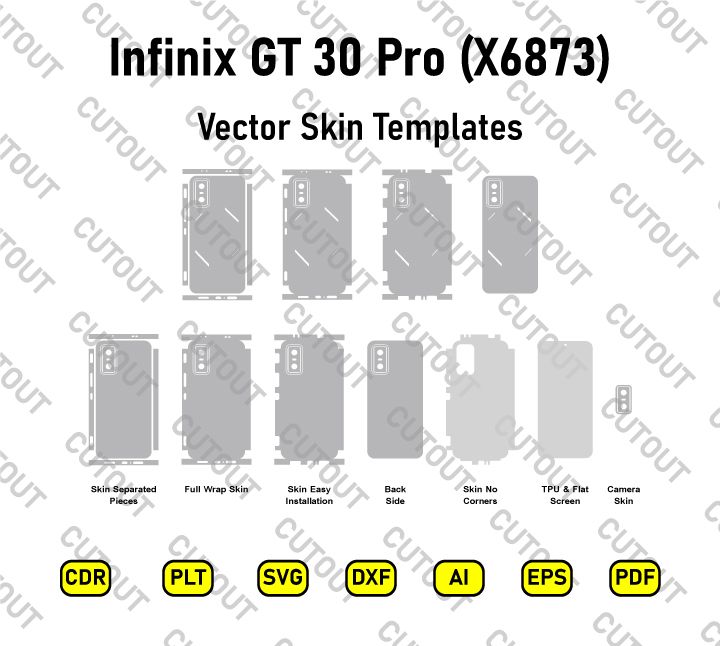 Infinix GT 30 Pro (X6873) Vector Skin Cut Files