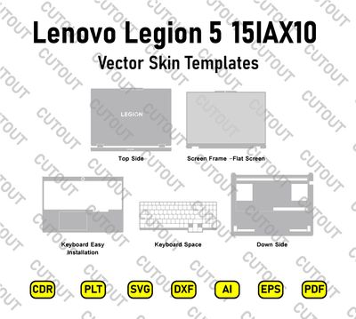 Lenovo Legion 5 15IAX10 Vector Skin Cut Files