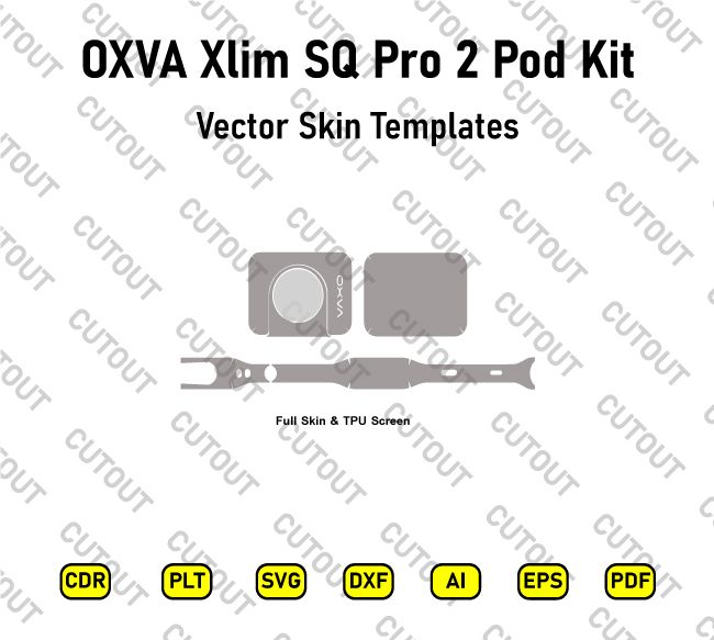 Oxva Xlim SQ Pro 2 Pod Kit Vector Skin Cut Files