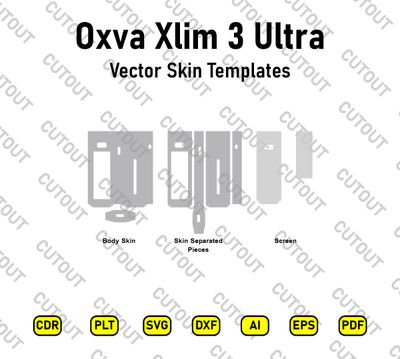 ​Archivos de corte vectorial para Oxva Xlim 3 Ultra