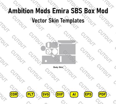 Ambition Mods Emira SBS Box Mod Vector Skin Cut Files