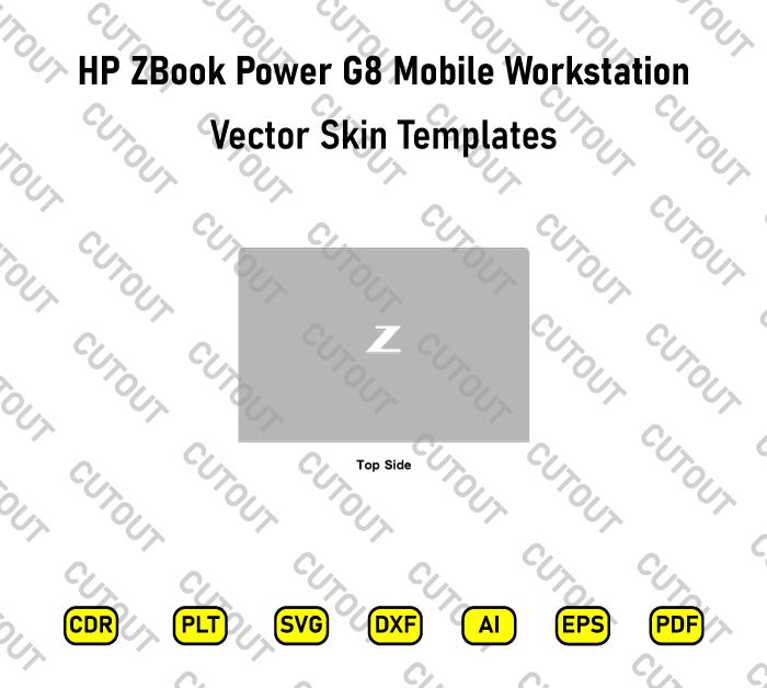 HP ZBook Power G8 Mobile Workstation Vector Skin Cut Files