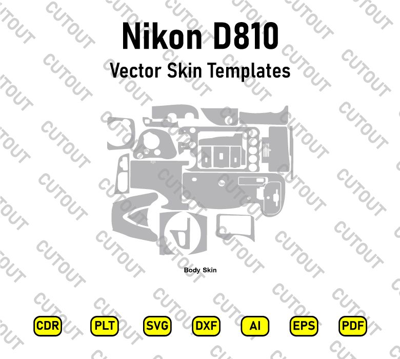 Nikon D810 Vector Skin Cut Files