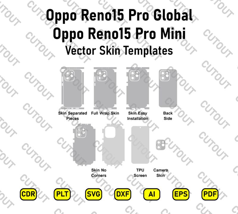 Oppo Reno15 Pro Global-Reno15 Pro Mini Vector Skin Cut Files