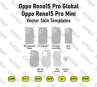 Oppo Reno15 Pro Global-Reno15 Pro Mini Vector Skin Cut Files