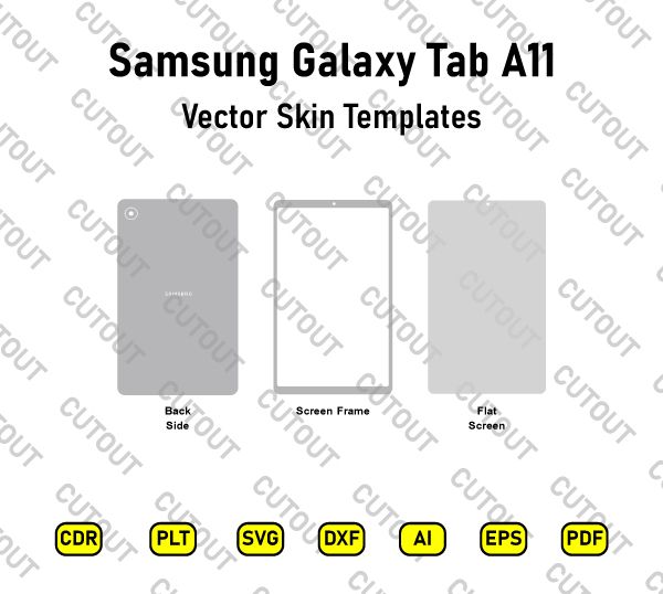 Samsung Galaxy Tab A11 Vector Skin Cut Files