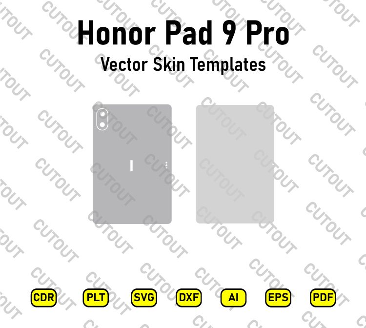 Honor Pad 9 Pro Vector Skin Cut Files