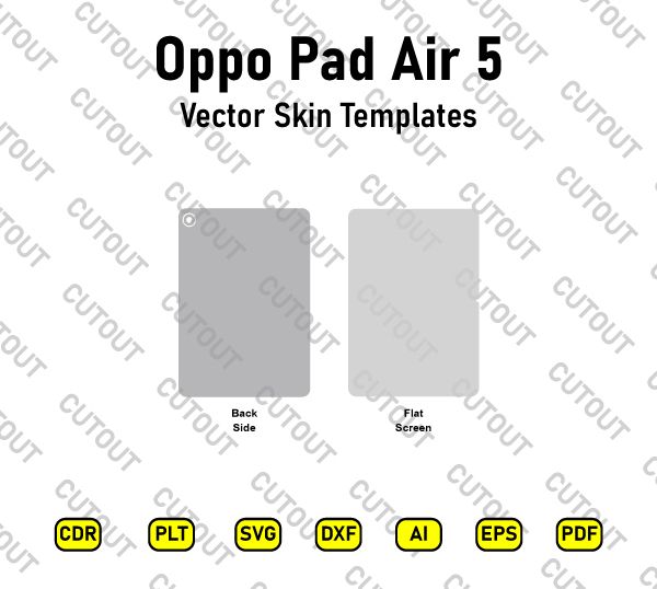Oppo Pad Air 5 Vector Skin Cut Files
