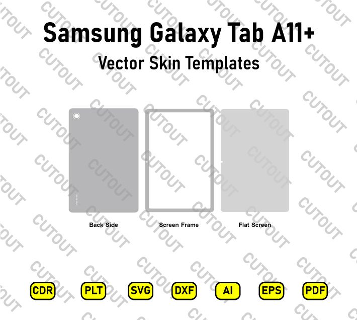 Samsung Galaxy Tab A11+ Vector Skin Cut Files