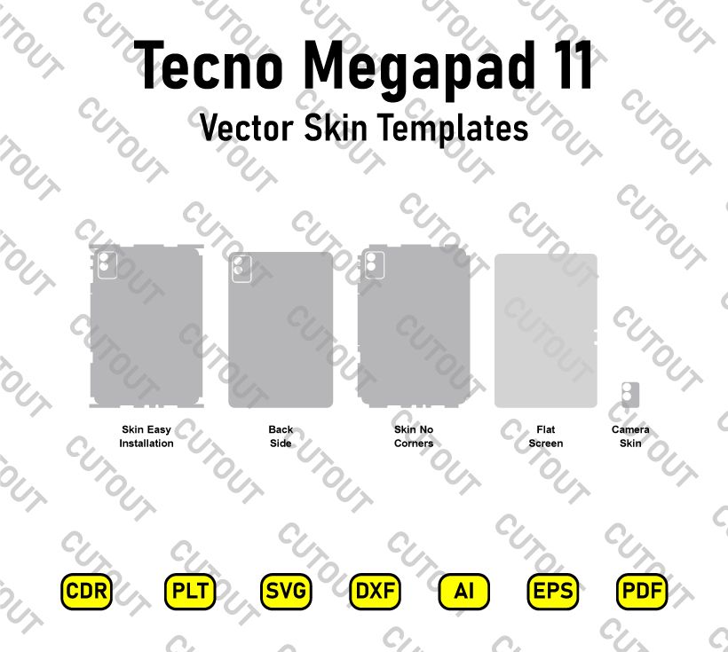 Tecno Megapad 11 Vector Skin Cut Files
